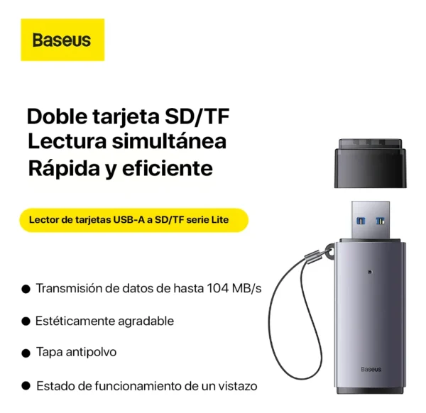 Lector de Tarjetas SD/TF - USB 3.0 | Original