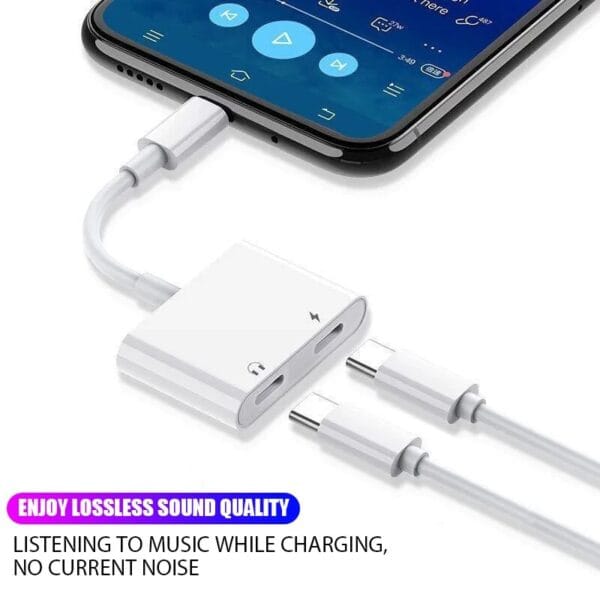Adaptador Dual tipo C | Audio + Carga